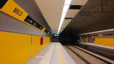 una stazione della metropolitana di Catania
